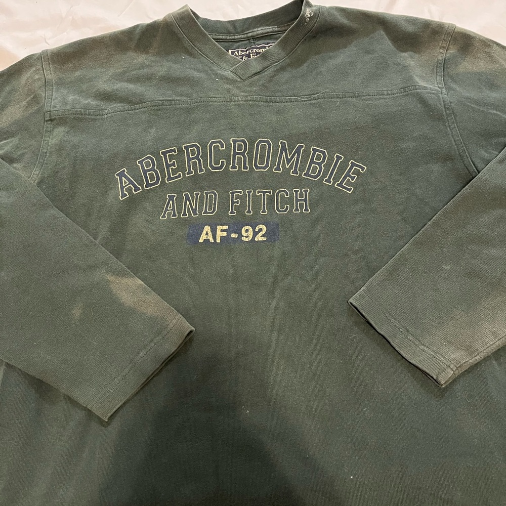 Abercrombie & Fitch Olive Graphic Sweatshirt